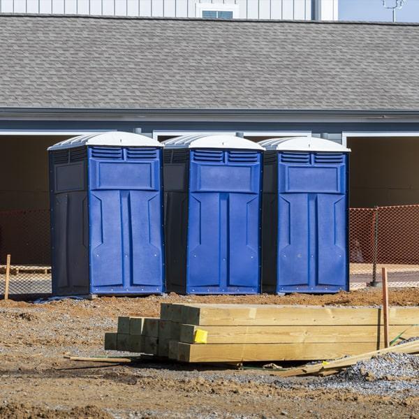 Heavy-duty construction site porta potty in Elkhart, Indiana